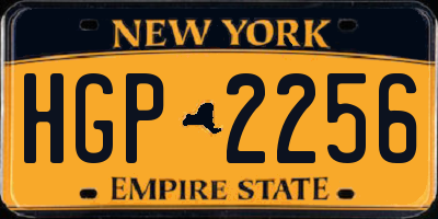 NY license plate HGP2256