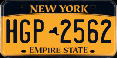 NY license plate HGP2562