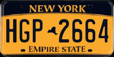 NY license plate HGP2664