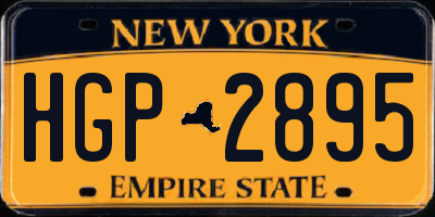 NY license plate HGP2895