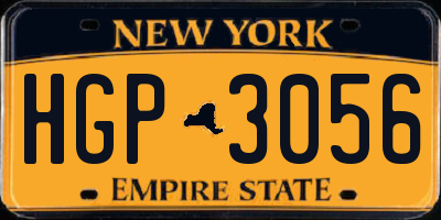 NY license plate HGP3056