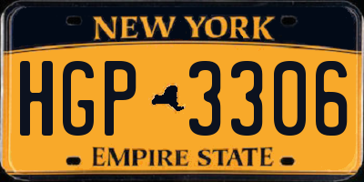 NY license plate HGP3306