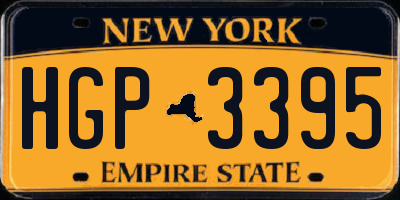 NY license plate HGP3395