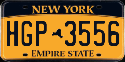 NY license plate HGP3556
