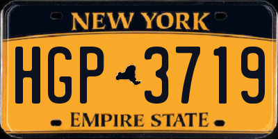 NY license plate HGP3719