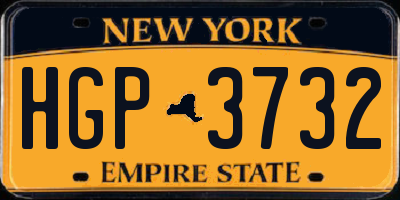 NY license plate HGP3732