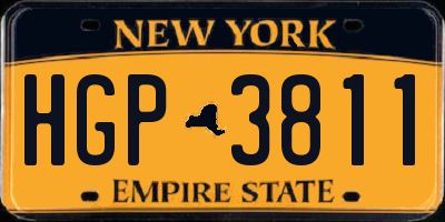 NY license plate HGP3811