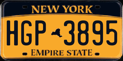 NY license plate HGP3895