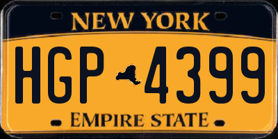 NY license plate HGP4399