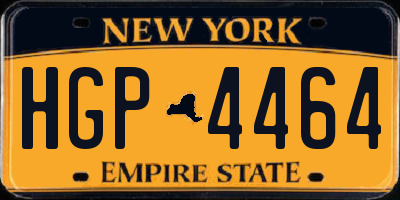 NY license plate HGP4464