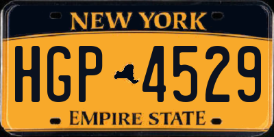 NY license plate HGP4529