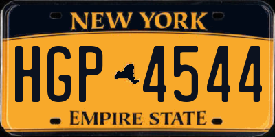 NY license plate HGP4544