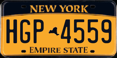 NY license plate HGP4559