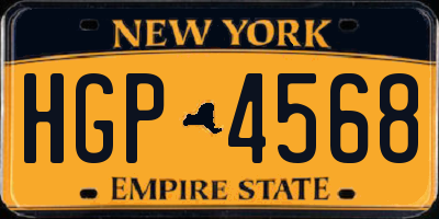 NY license plate HGP4568