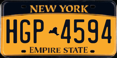 NY license plate HGP4594