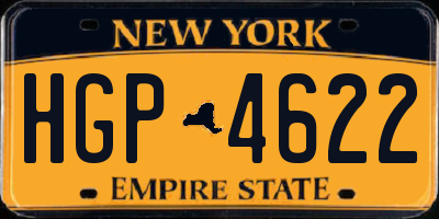 NY license plate HGP4622