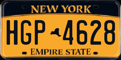 NY license plate HGP4628