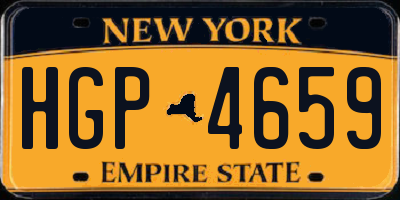 NY license plate HGP4659