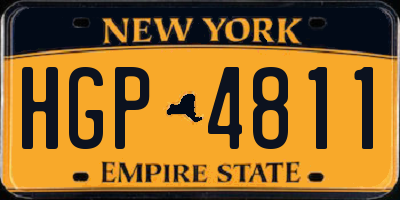 NY license plate HGP4811