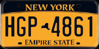 NY license plate HGP4861