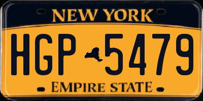 NY license plate HGP5479