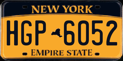 NY license plate HGP6052