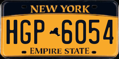 NY license plate HGP6054