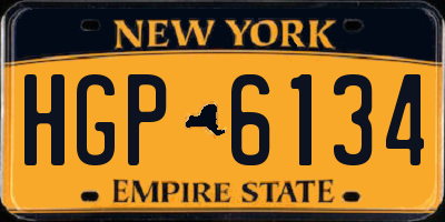 NY license plate HGP6134