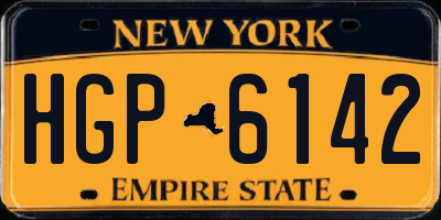 NY license plate HGP6142