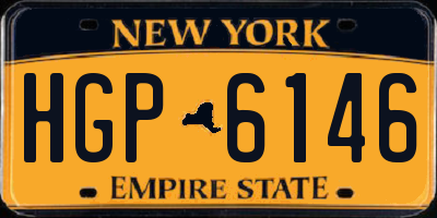 NY license plate HGP6146