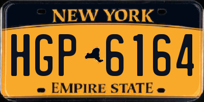 NY license plate HGP6164