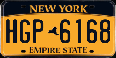 NY license plate HGP6168