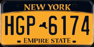 NY license plate HGP6174