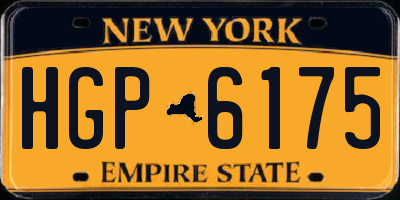 NY license plate HGP6175