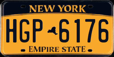 NY license plate HGP6176