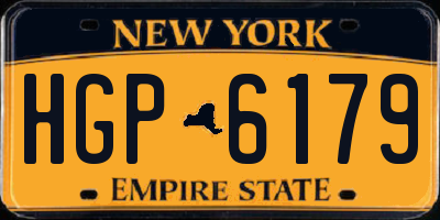 NY license plate HGP6179