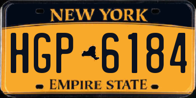 NY license plate HGP6184