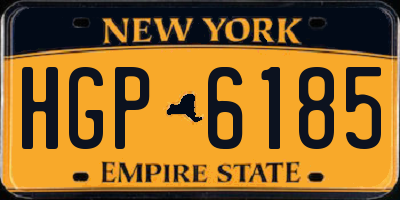 NY license plate HGP6185