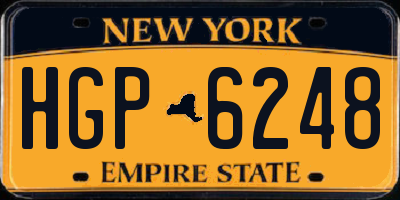 NY license plate HGP6248