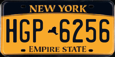 NY license plate HGP6256