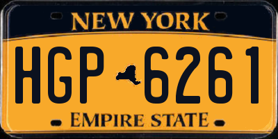 NY license plate HGP6261