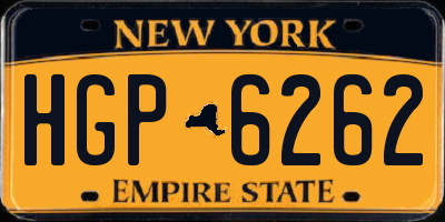 NY license plate HGP6262