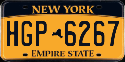 NY license plate HGP6267