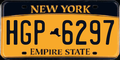 NY license plate HGP6297