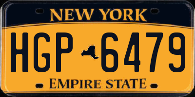 NY license plate HGP6479