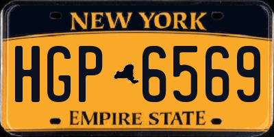 NY license plate HGP6569