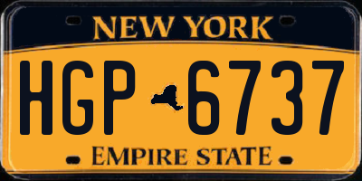 NY license plate HGP6737