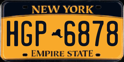 NY license plate HGP6878