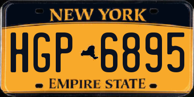 NY license plate HGP6895