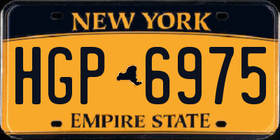 NY license plate HGP6975